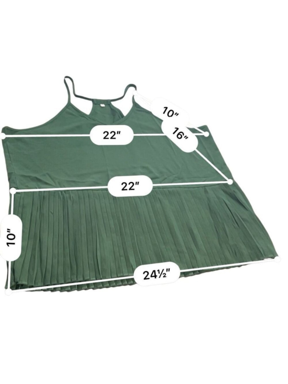 VCAY Ruffle Hem Rib-Knit Cami Top size 2XL - Picture 9 of 9